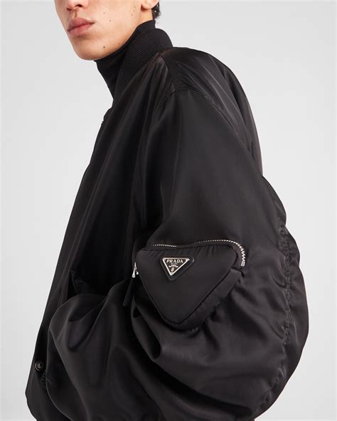 prada gilet black|prada nylon bomber.